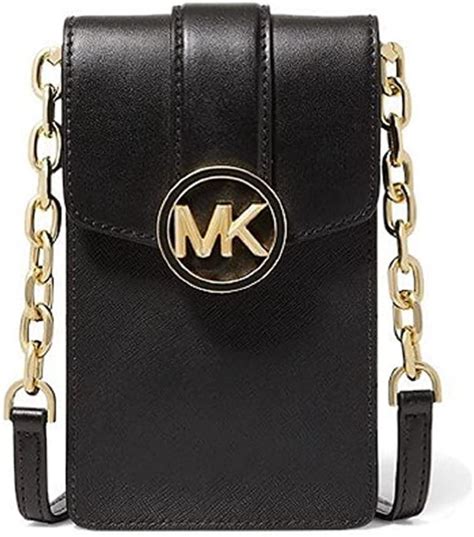 michael kors smartphone crossbody black|michael kors small phone crossbody.